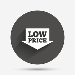Low price sign icon. Special offer symbol.