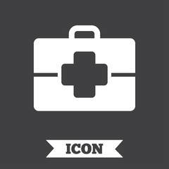 Medical case sign icon. Doctor symbol.