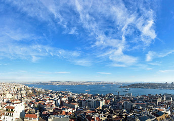 Istanbul city view from Galata Tower