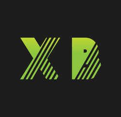 xb initial green with strip