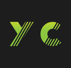 yc initial green with strip