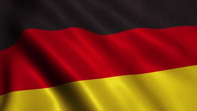 Germany Flag. Seamless Looping Animation. 4K High Definition Video