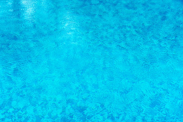 Fototapeta na wymiar Water Background, Ripple Surface With Rain Drops, Swimming pool