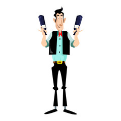 Barista Vector Illustration