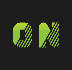 0n initial green with strip