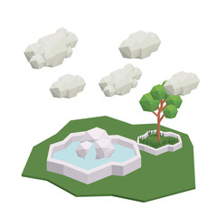 park isometric  isolated icon design, vector illustration  graphic 