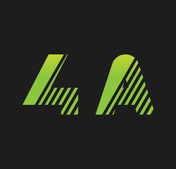 4a initial green with strip