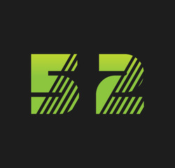 52 initial green with strip