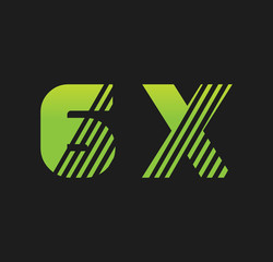 6x initial green with strip