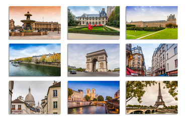 Carte Postale de Paris, France