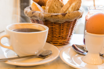 breakfast in the cafe
