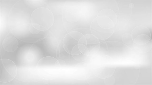 Abstract grey clean shiny circles motion background. Video animation Ultra HD 4K 3840x2160
