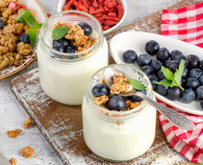 yogurt and berries
