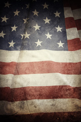 Grunge American flag