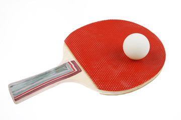 Table tennis ball and bat