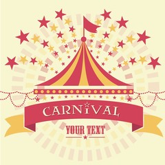 Carnival marquee background template