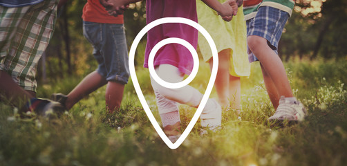 Location Destination Navigation Pointer Concept