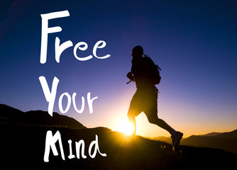 Free Your Mind Positive Relaxation Chill Concept