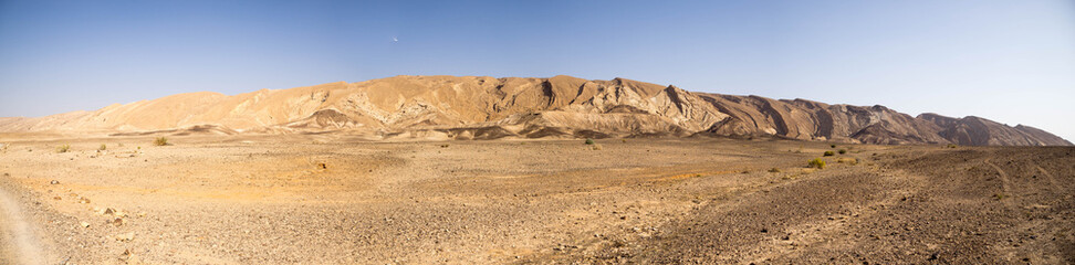Wide angle panorama of Desert landscape