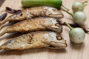 grilled fish tuna top view