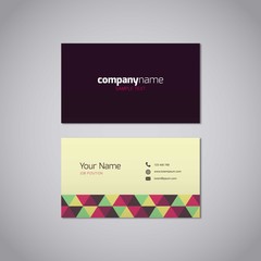 Fototapeta premium Polygonal business card