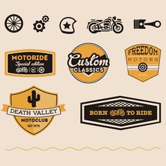 Motorcycle badges