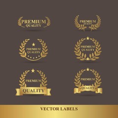 Golden laurel wreath