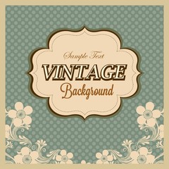 Vintage polka dots background  template