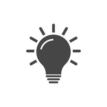 Light Bulb icon, Light Bulb icon vector