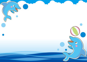 イルカのフレームD