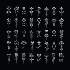 Flower Vector Icons