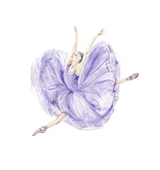 watercolor ballerina - 116309213