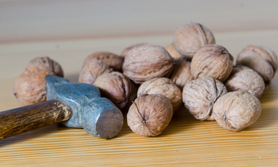 Pile of walnuts