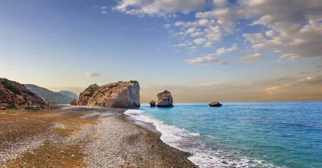 Photo sur Plexiglas Chypre Baie d& 39 Aphrodite. Paphos, Chypre