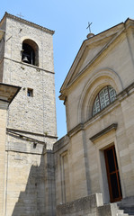 Fototapeta na wymiar Church of Saint Pietro, City of San Marino, Republic of San Marino