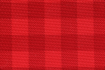 red checked sport jersey texture background