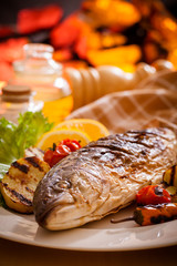 Grilled fish