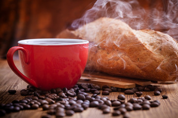 Coffee and bread