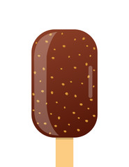 Chocolate ice cream stick poster design