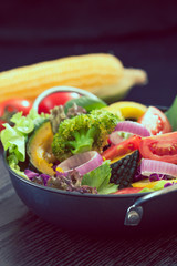 Fresh vegetable salad