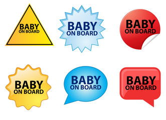 Baby on board sign