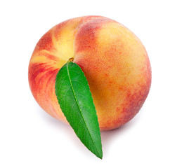 peach isolated on white