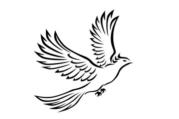 Flying birg tattoo