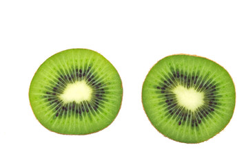 Fototapeta premium Juicy kiwi fruit isolated on white background