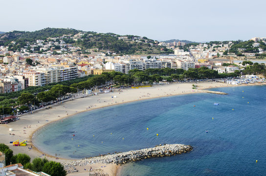 playa de Sant Feliu de Guixols, Gerona, Espa&ntilde;a