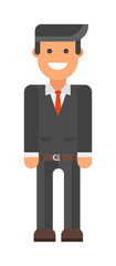 Business man icon abstract silhouette office people vector. Abstract silhouette business people icon and abstract business man person. Abstract businessman silhouette profile