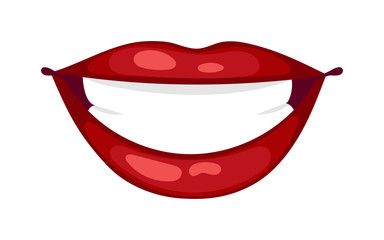 Female lips isolated on white sweet passion lust makeup mouth. Set woman lips romance cosmetic sensuality desire. Set of mouth smile woman red woman lips isolated shape romantic