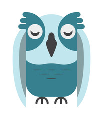Cute vector collection of bright cartoon owls. Animal character cartoon owl comic funny collection. Doodle cheerful birds behavior cartoon owl
