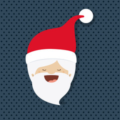 santa claus character with dotted background isolated icon design, vector illustration  graphic 