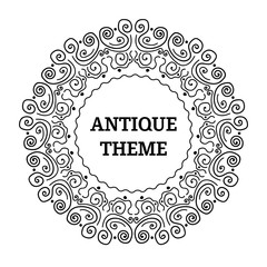 Elegant floral monogram